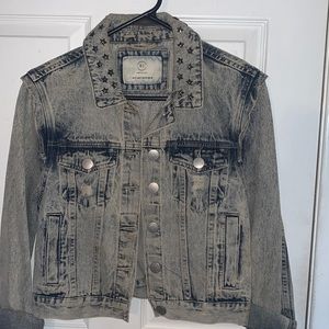 Star studded jean jacket